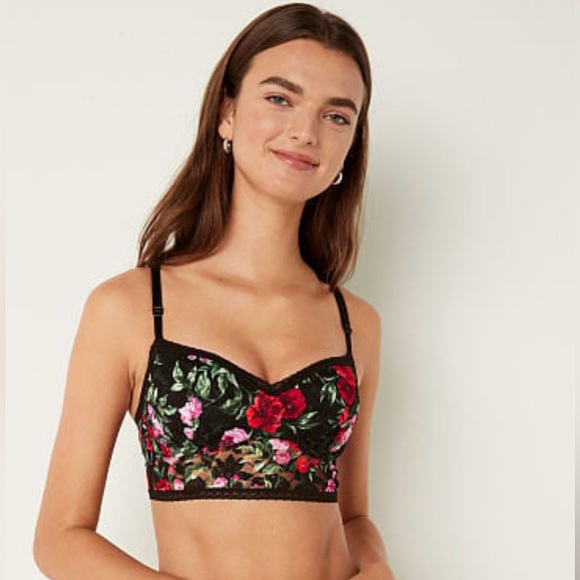 Victoria’s Secret Pink, Lace Push-up Bralette •New Super Cute •Size Small - Picture 1 of 7
